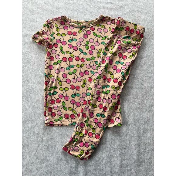 Posh Peanut Summer Cherry Short Sleeve Pajamas